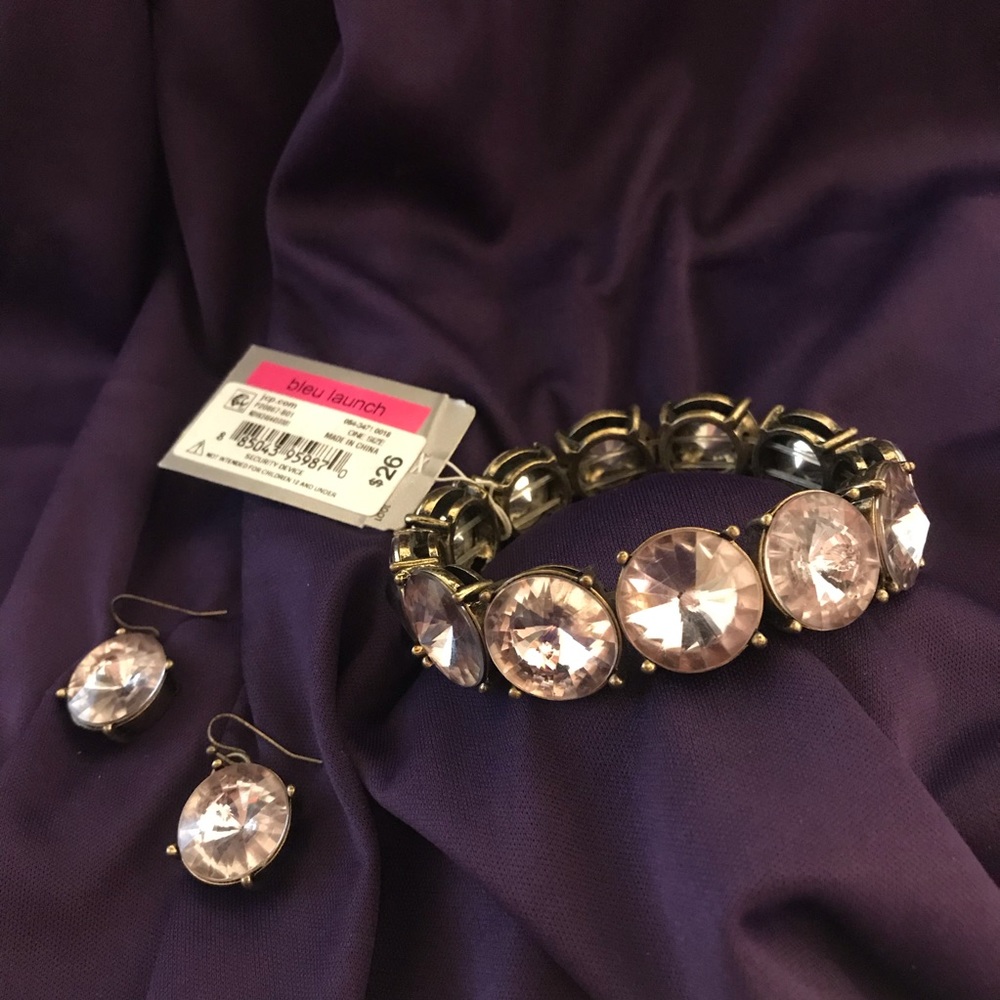 Stretch Bracelet and Earring Set